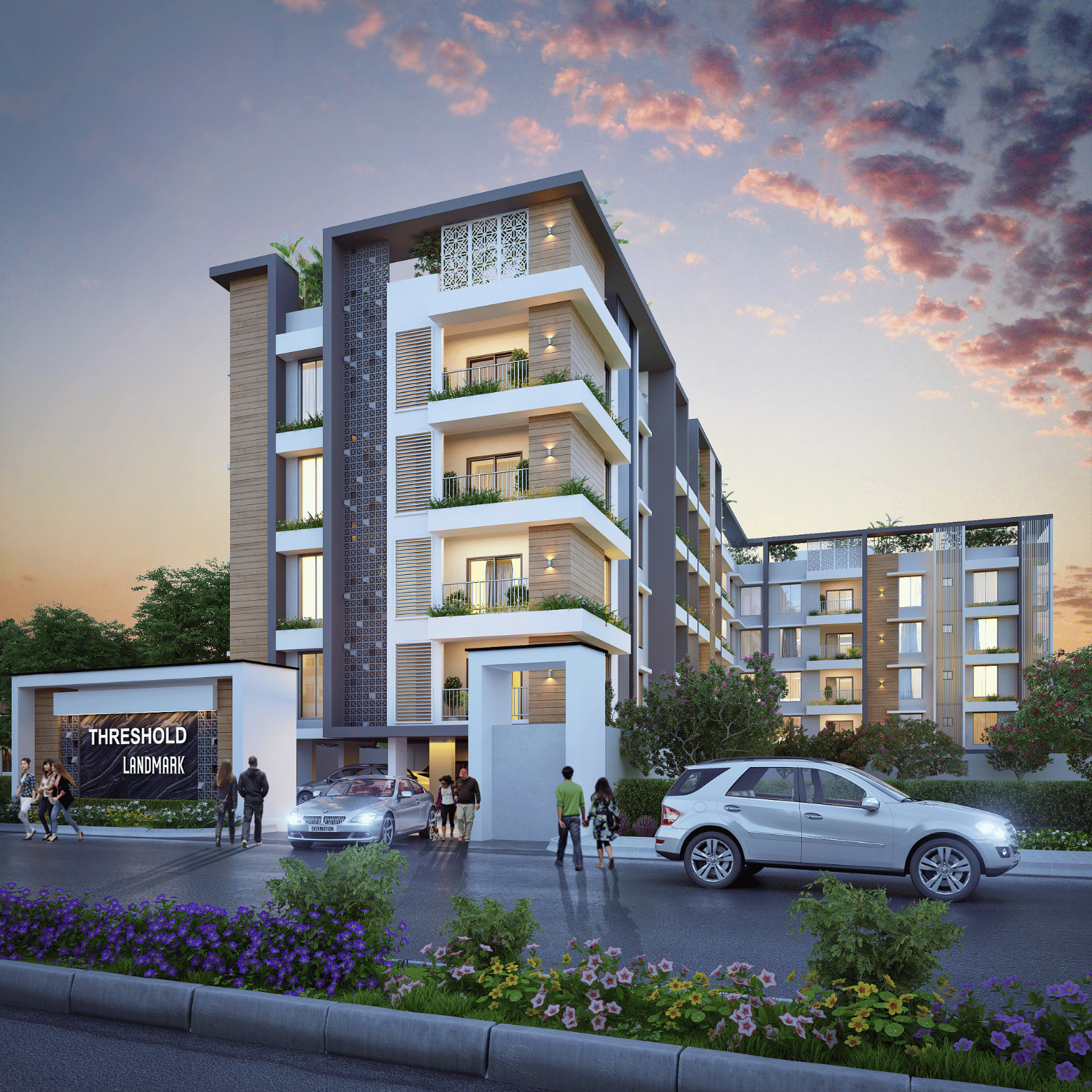 front view of thereshold land mark 